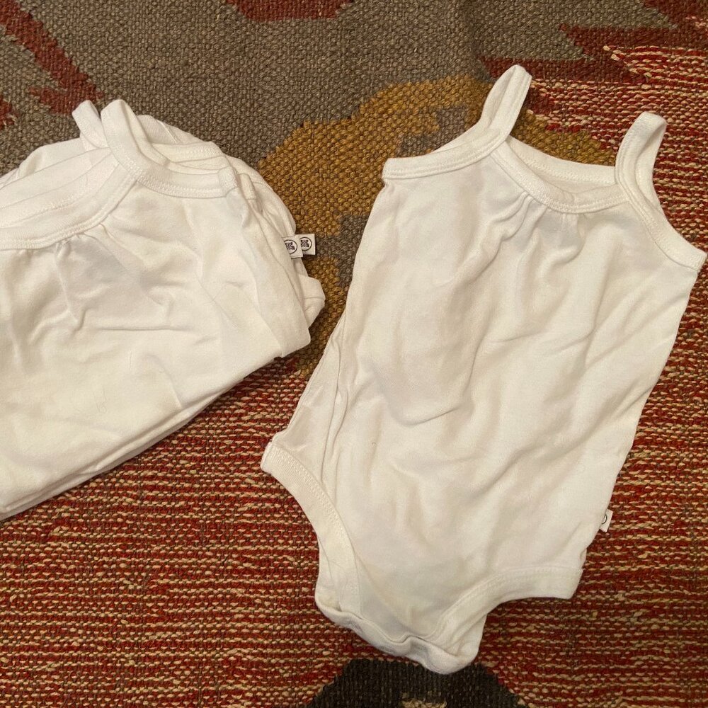 Honest Baby Bodysuit Cami - White 5 pk